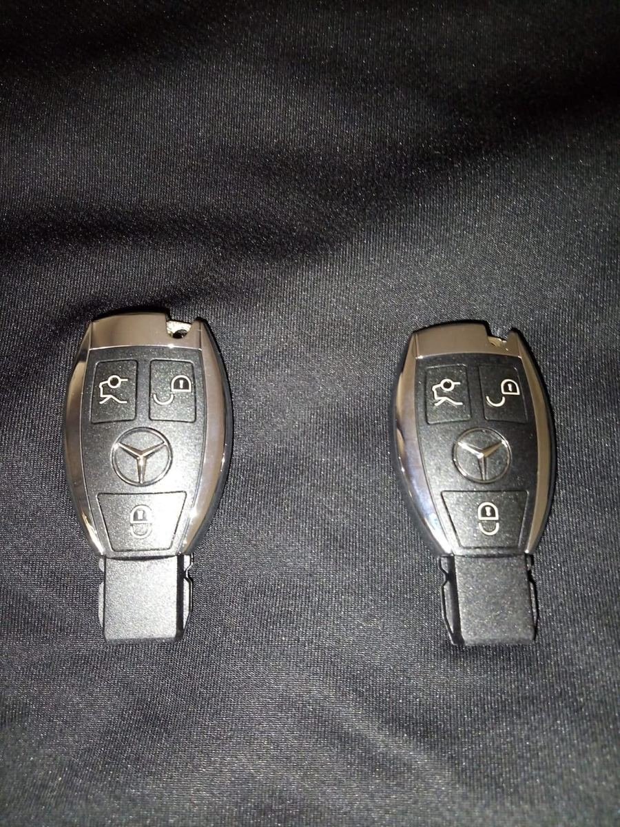 A matched pair of Mercedes-Benz keys