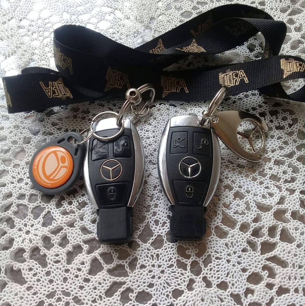Two Mercedes-Benz keys coded at Kazin Keys